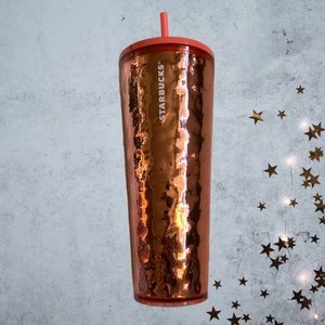 Starbucks 2019 Holiday Rose Gold Foil Cup